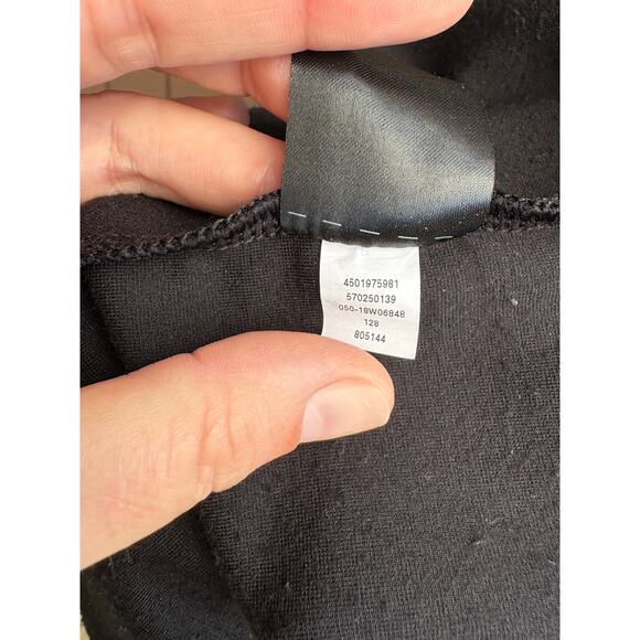 WHBM Black Side Tie Ruched Waist T Shirt Mini Dress - M - Picture 10 of 10